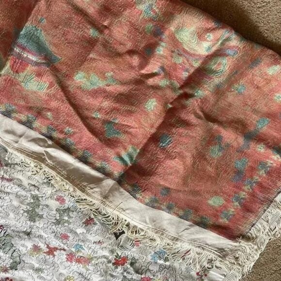 Asian Brocade Wall Art – Framed Brocade Textile in Silk Blend, Panel for Home De - Picture 8 of 9